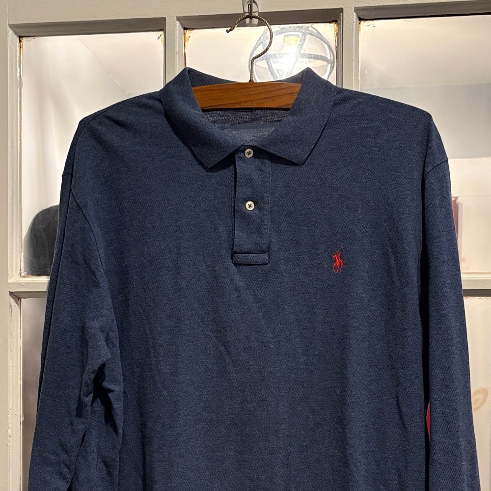 Polo by Ralph Lauren Men's Dark Blue Polo Shirt